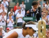 2008 Wimbldeon - Ivanovic kisses the net chord 1