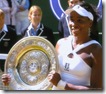 2008 Wimbldeon - Venus Williams holds Trophy - Plate