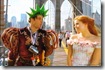 amy adams and james marsden crossing brooklyn bridge in enchanted 2007