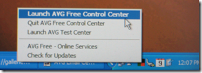 AVG System Tray Box