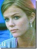 Brooklyn Decker (close up) watching Roddick at 2008 Australian Open