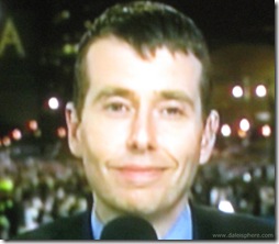 david plouffe, obama campaign manager, after victory celebration - November 4, 2008 - grant park chicago