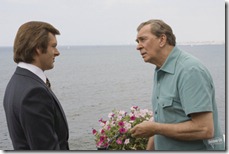 frost - nixon (2008) frank langella and michael sheen at the ocean in san clemente california