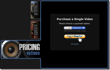 Animoto - Payment Options