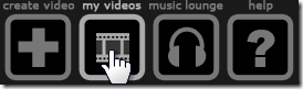 Animoto - My Videos Option