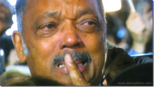 jesse jackson at obama victory celebration - November 4, 2008 - grant park chicago