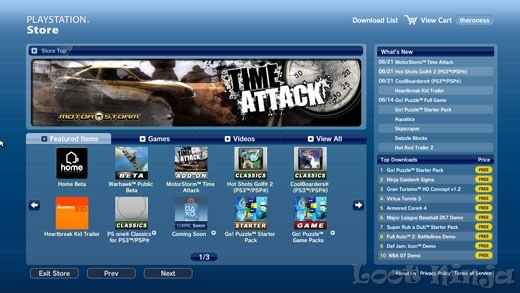 psn ps3 store