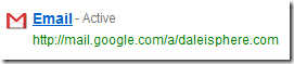setting up google apps for gmail - email active message