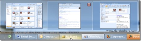Windows 7 Beta - taskbar button previews