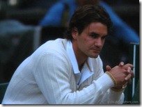2008 Wimbldeon - Federer Contemplates Loss to Rafael Nadal