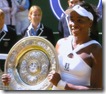 2008 Wimbldeon - Venus Williams holds Trophy - Plate