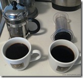 Bodum Chambord vs Aerobie Aeropress - Test 2 - Black Coffee
