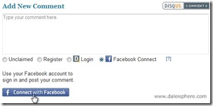 disqus - facebook connect - not logged in