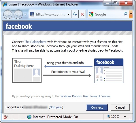 disqus - facebook connect - permissions screen