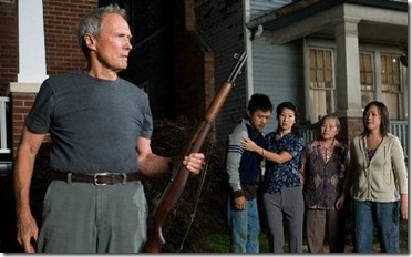 gran torino (2008) - clint eastwood protects his lawn