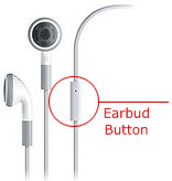 iphone earbud button