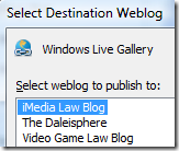 Windows Live Writer - Multiblog support