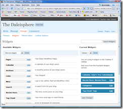 Daleisphere WordPress 2.5 Widgets