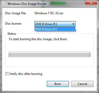 Windows 7 Can Natively Burn ISO files – Daleisphere