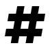 hashtag logo
