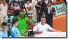 Nadal frustrated by opening ceremony flags at 2008 French Open