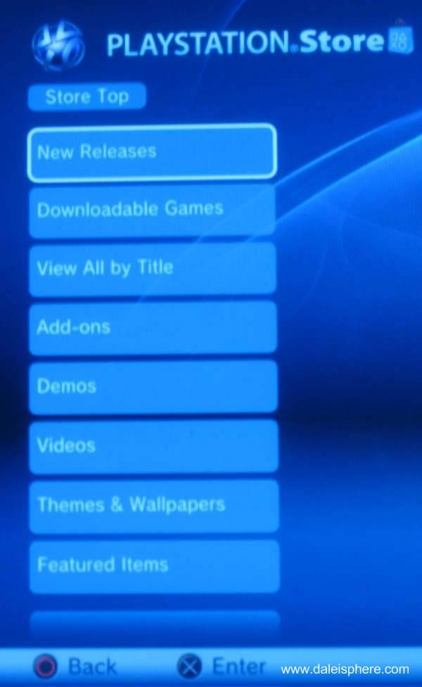 The New Playstation Store – Daleisphere