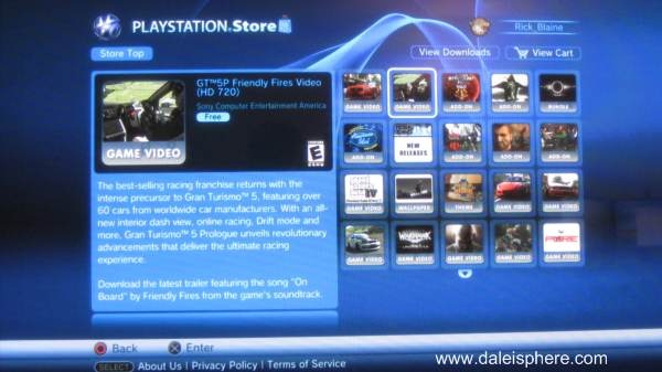The New Playstation Store – Daleisphere