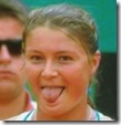 Safina sticks out her tongue at 2008 French Open