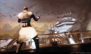 Star Wars - Force Unleashed - pulling the star destroyer out of the sky