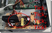 TiVo Series 3 Power Supply Failure - Tick, Tick, Tick