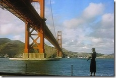 Vertigo (1958) - Kim Novak about to Jump at Fort Point under Golden Gate Bridge