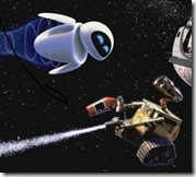 wall-e and eve in space
