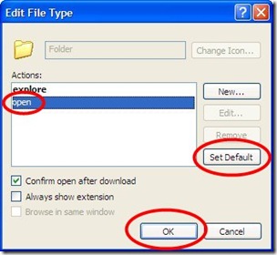 Windows XP Edit Folder File Type